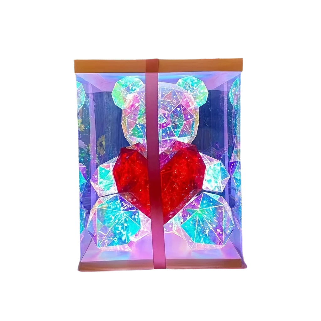 NNETM LED Bear Figurine USB & Battery Powered