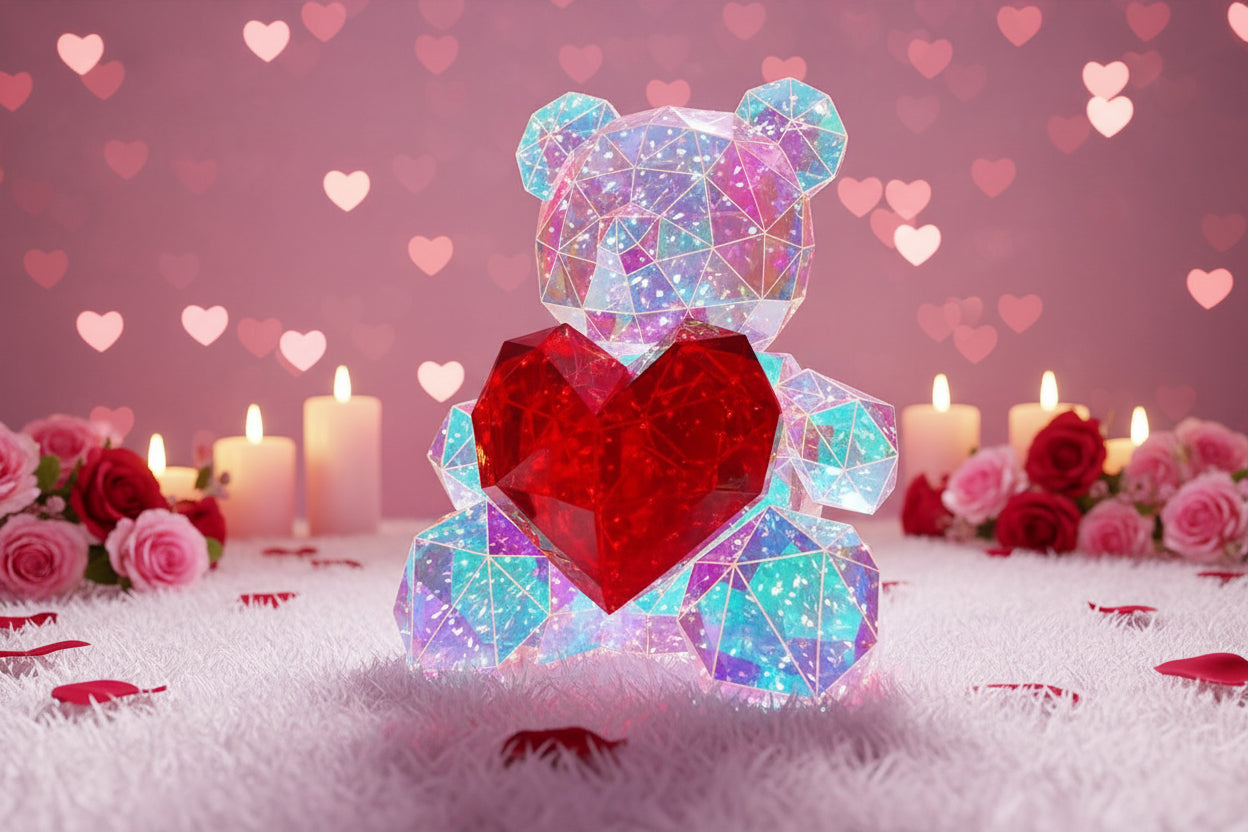 NNETM LED Bear Figurine USB & Battery Powered